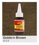 [ACRIN] Dala Acrylic Drawing Ink 50ml - Golden Brown
