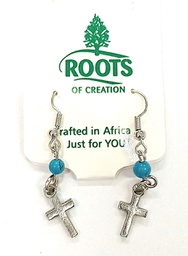 [ROC-EAR] ROC Blue Cross Earrings