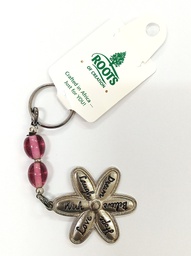 [ROC-KEY] ROC Glass Bead Flower Keyring